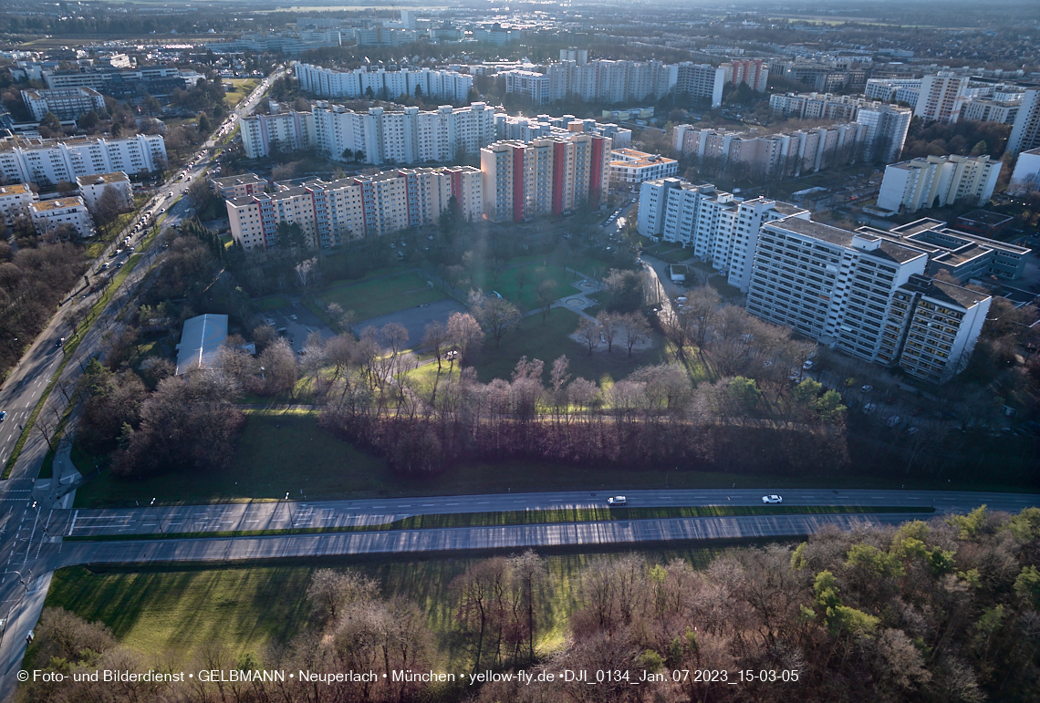 07.01.2023 - Baustelle zum Alexisquartier und Pandion Verde in Neuperlach